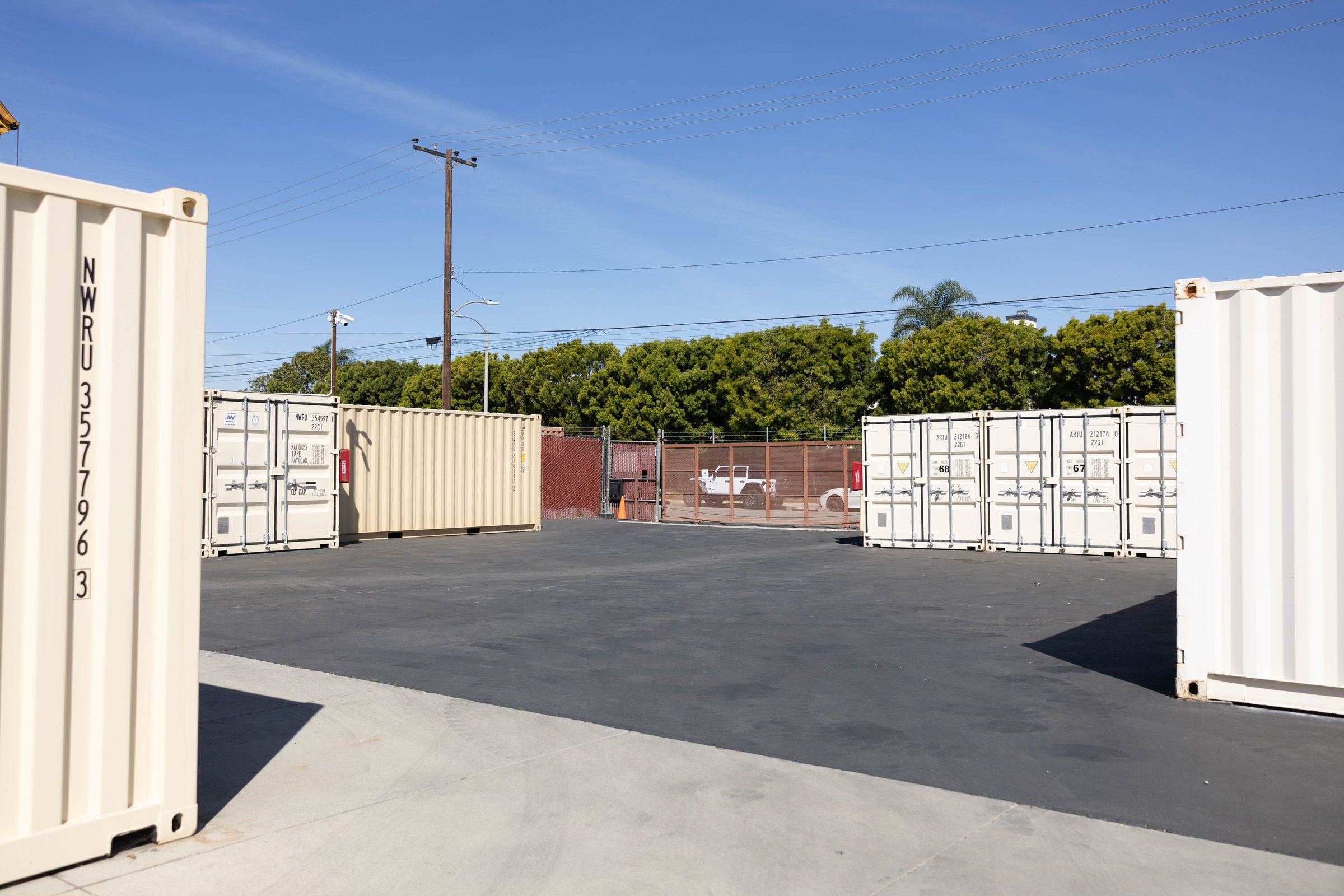 Ecology Storage Containers facility yard in Huntington Beach