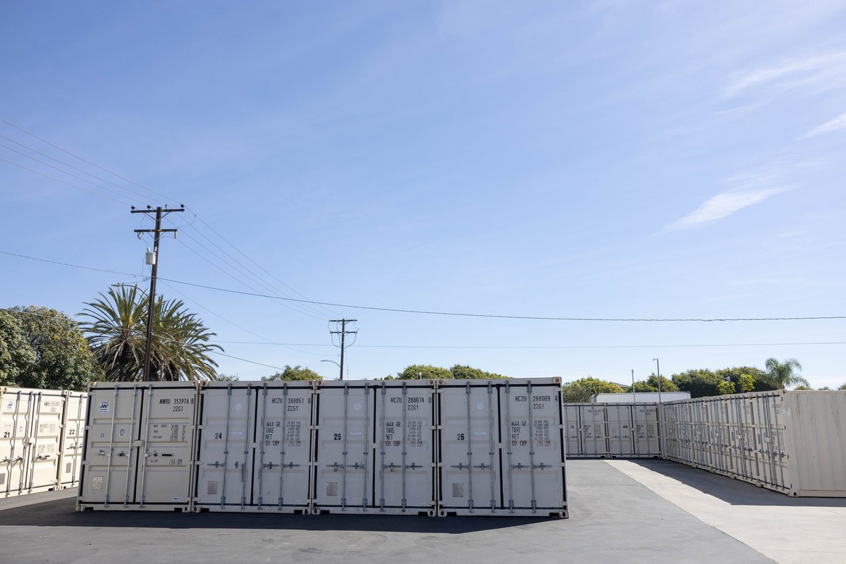 Storage containers row